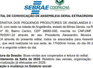 edital de convocação